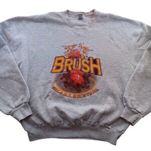 Large Vintage Sweatshirt Brush Colorado Girls Basketball Russell 1990's Crewneck
